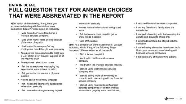 Addressing Racism in Americas Financial System. - Page 38