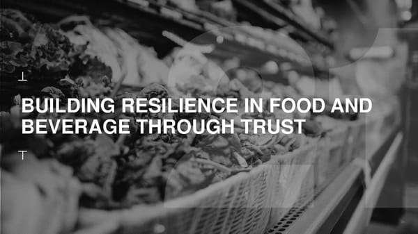 Trust and the Food and Beverage Sector - Page 34